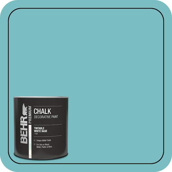 1 qt. #M460-4 Pure Turquoise Interior Chalk Decorative Paint
