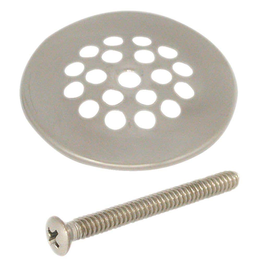 Therwen 2 Set Screw in Shower Strainer Drain Cover 4-1/4'' Stainless Steel  Floor Drain Cover Bathtub Drain Strainers Replacement, Strainer Grid