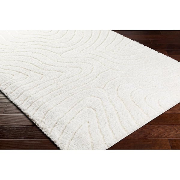 Nomadic Ivory Abstract 8 ft. x 10 ft. Indoor Area Rug
