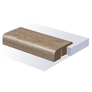 Gracious Bamburgh End Cap 0.6 in T x 1.465 in. W x 94 in. L Smooth Wood Look Laminate Moulding/Trim
