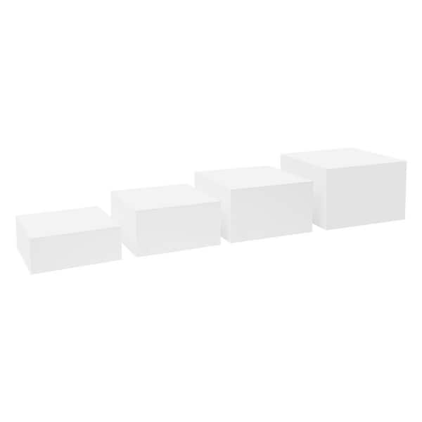 YIYIBYUS White Square Acrylic Display Stand Party Birthday