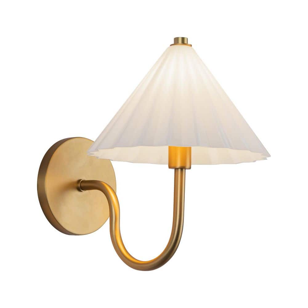 Serena 8-in. 1 Light 60-Watt Aged Gold/Opal Glass Vanity Light price history on PriceWatchPro