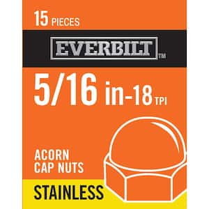 5/16 in.-18 Stainless Steel Cap Nut (15-Pack)