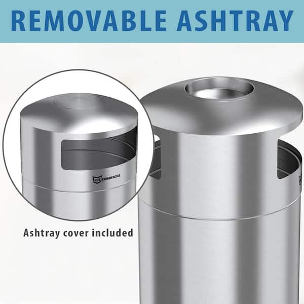 Ashtray Garbage Can Outdoor Large Commercial Garbage Cans, Pedal Outdoor  Garbage Cans, Wheeled Large-Capacity Garbage Cans Removable Waste Container