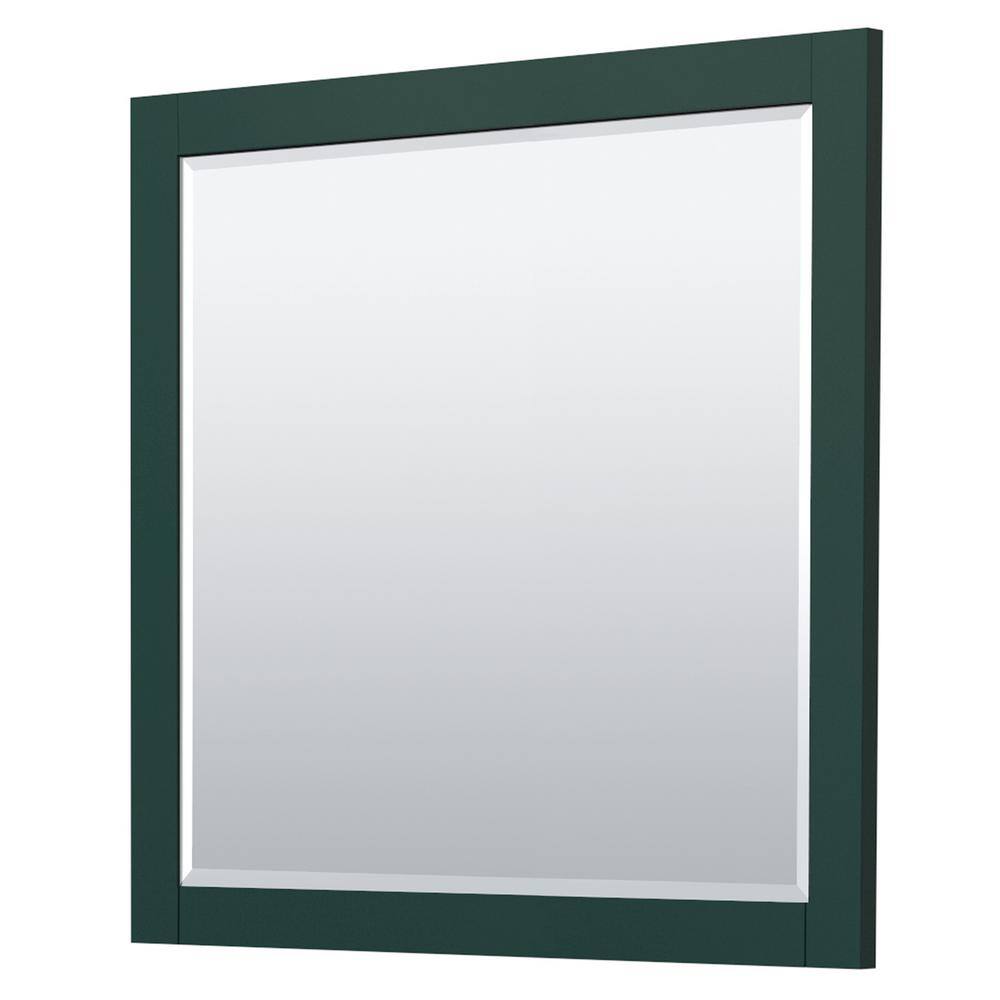 Miranda Dark Green 41.25" European Shaker Single Vanity Base with Brushed Gold Trim