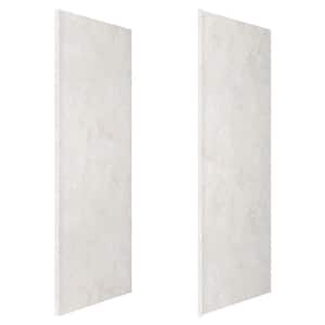 36 in. x 98 in. 2-Piece Glue-Up Alcove Side Shower and Bath Wall Set in Sand Granite