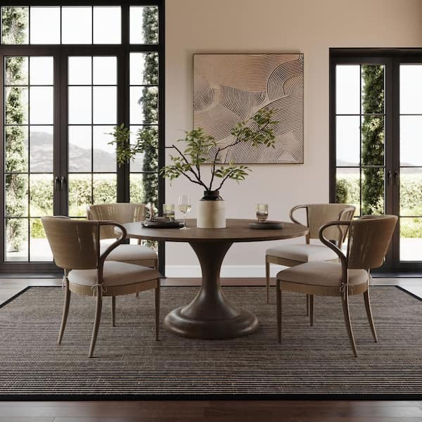 Patricia Jute and Wool Black 8 ft. x 10 ft. Indoor Area Rug
