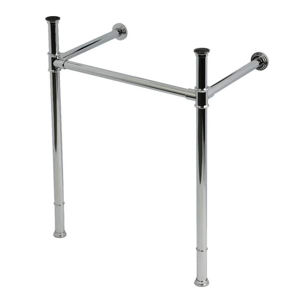 Imperial 21.2 in. x 17.9 in. Stainless Steel and Brass Console Sink Legs in Polished Chrome