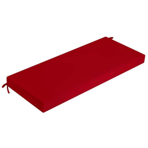 Unbranded 45 x 18 in. Rectangular Outdoor Bench Cushion Red