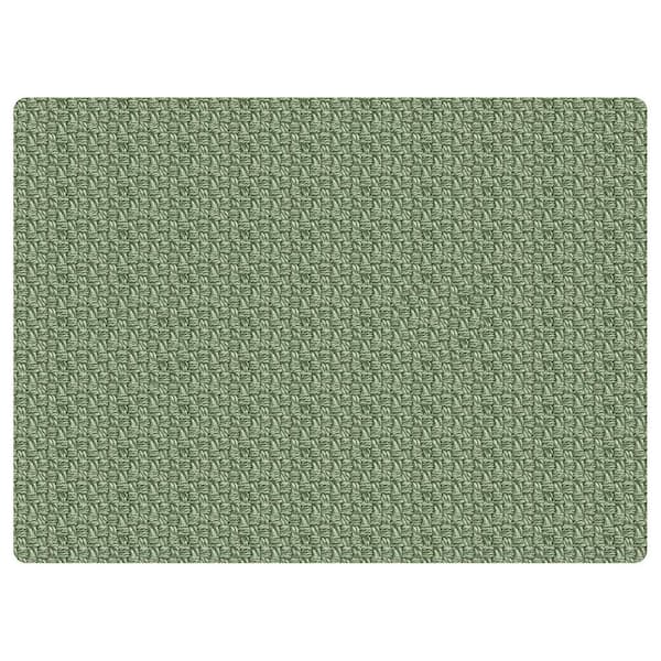 Bungalow Flooring Richmond Weave 3 ft. x 4 ft. Desk Chair Mat - Sage