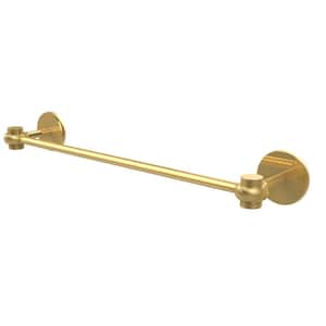Satellite Orbit One Collection 18 in. Towel Bar with Twisted Accents in Polished Brass