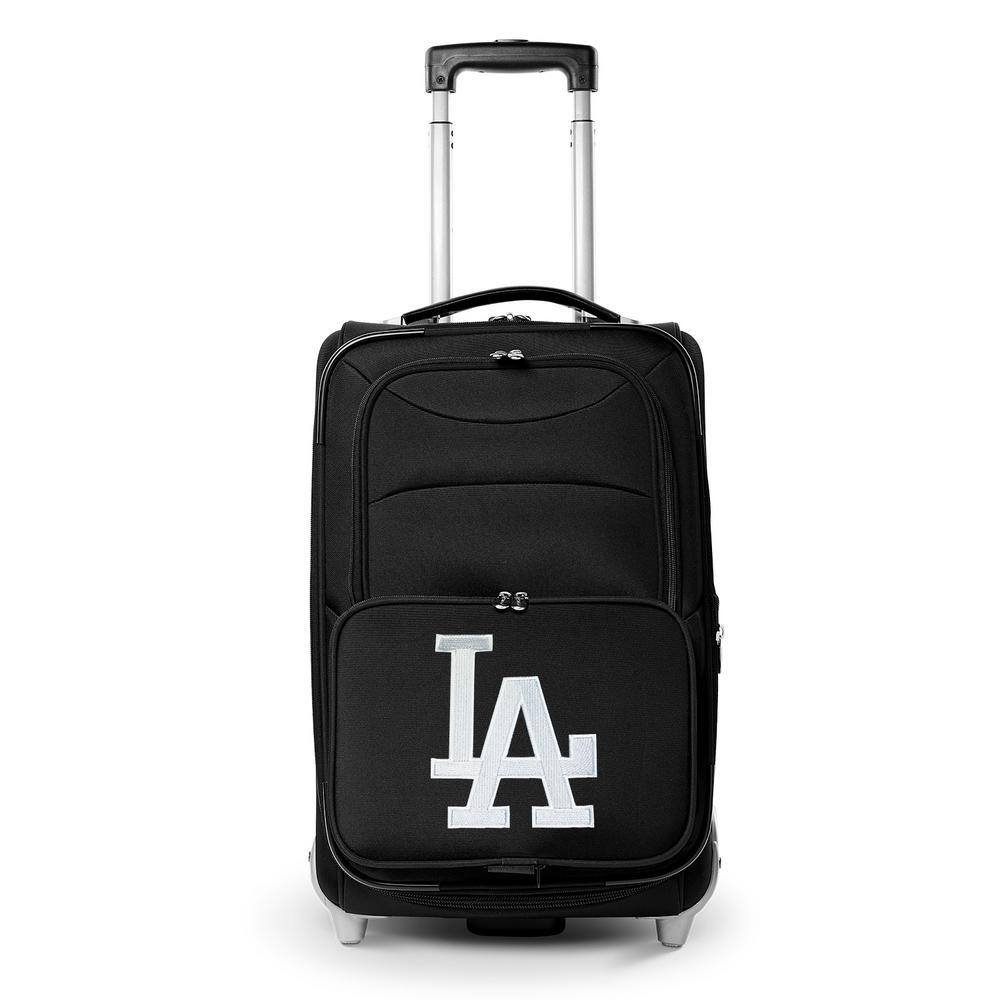 Denco MLB Los Angeles Dodgers 21 in. Black Carry On Rolling Softside Suitcase MLLAL203 The Home Depot