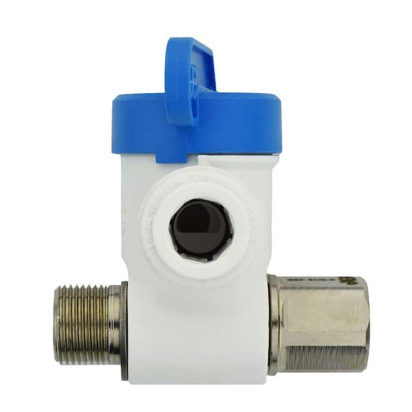 John Guest 3/8 in. Polypropylene Push-to-Connect Angle Stop Adapter Valve (10-Pack)