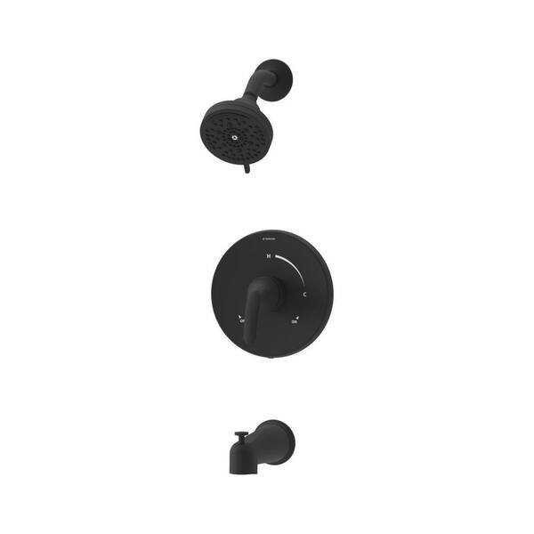 Elm Wall Mount Tub & Shower Trim Kit - Brushed Bronze With Diverter Lever (Valve Not Included)