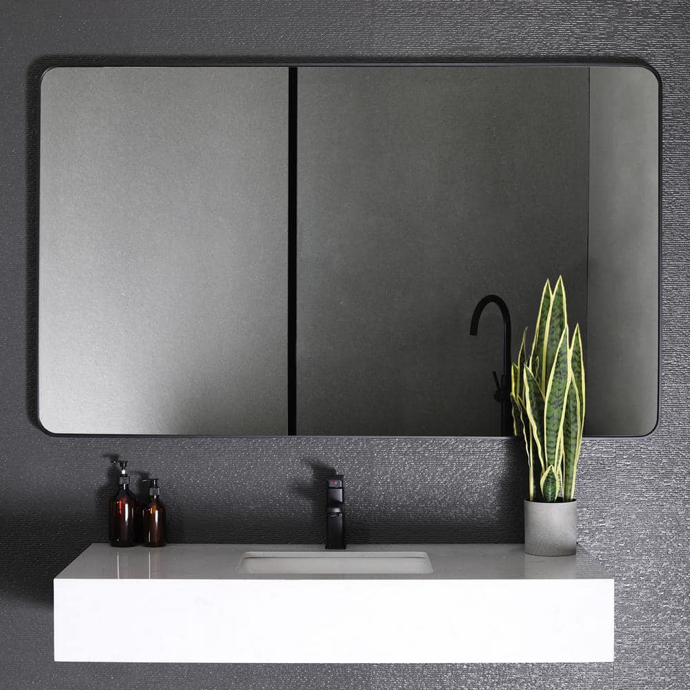 niveal 60 in. W x 36 in. H Rectangular Framed Wall Bathroom Vanity