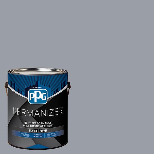1 gal. PPG0993-4 Gray Suit Semi-Gloss Exterior Paint