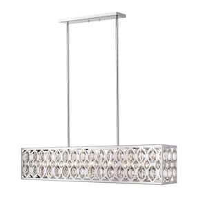 Dealey 7-Light Chrome Chandelier with Crystal Shade