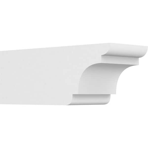 Ekena Millwork 6 in. x 6 in. x 16 in. Standard New Brighton Architectural Grade PVC Rafter Tail Brace