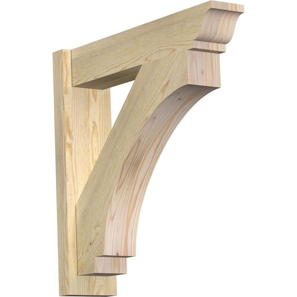 Ekena Millwork 6 in. x 26 in. x 26 in. Douglas Fir Imperial Traditional Rough Sawn Outlooker