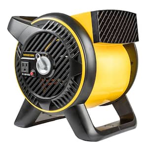 Heavy-Duty Pivoting High-Velocity Blower Fan with Outlet