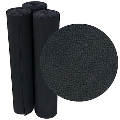 Rubber-Cal Maxx-Tuff 1/2 in. x 48 in. x 72 in. Black Heavy Duty Rubber  Floor Protection Mat 03_177_WEB_46 - The Home Depot