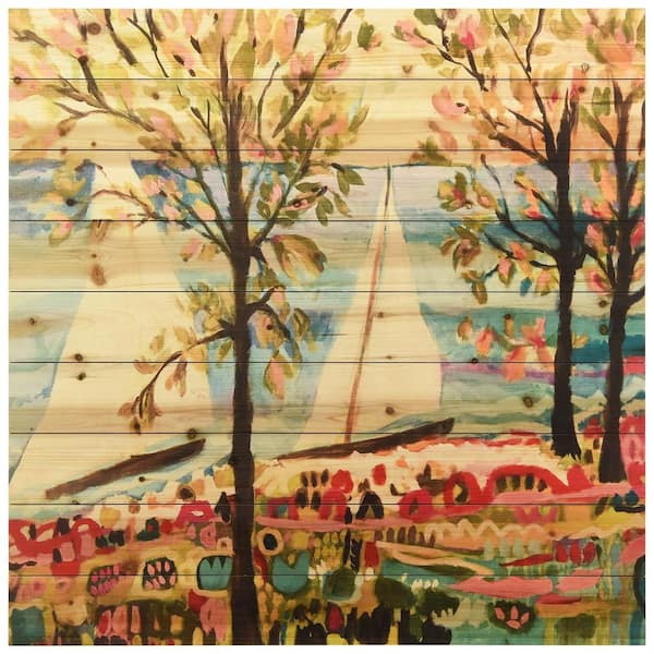 Empire Art Direct "Nautical Whimsy IV" Arte de Legno Digital Print on Solid Wood Wall Art