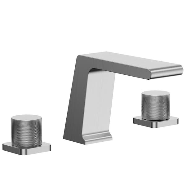 EVERSTEIN 2-Pack 4 in. Centerset 2-Handle Bathroom Faucet in Brushed Nickel
