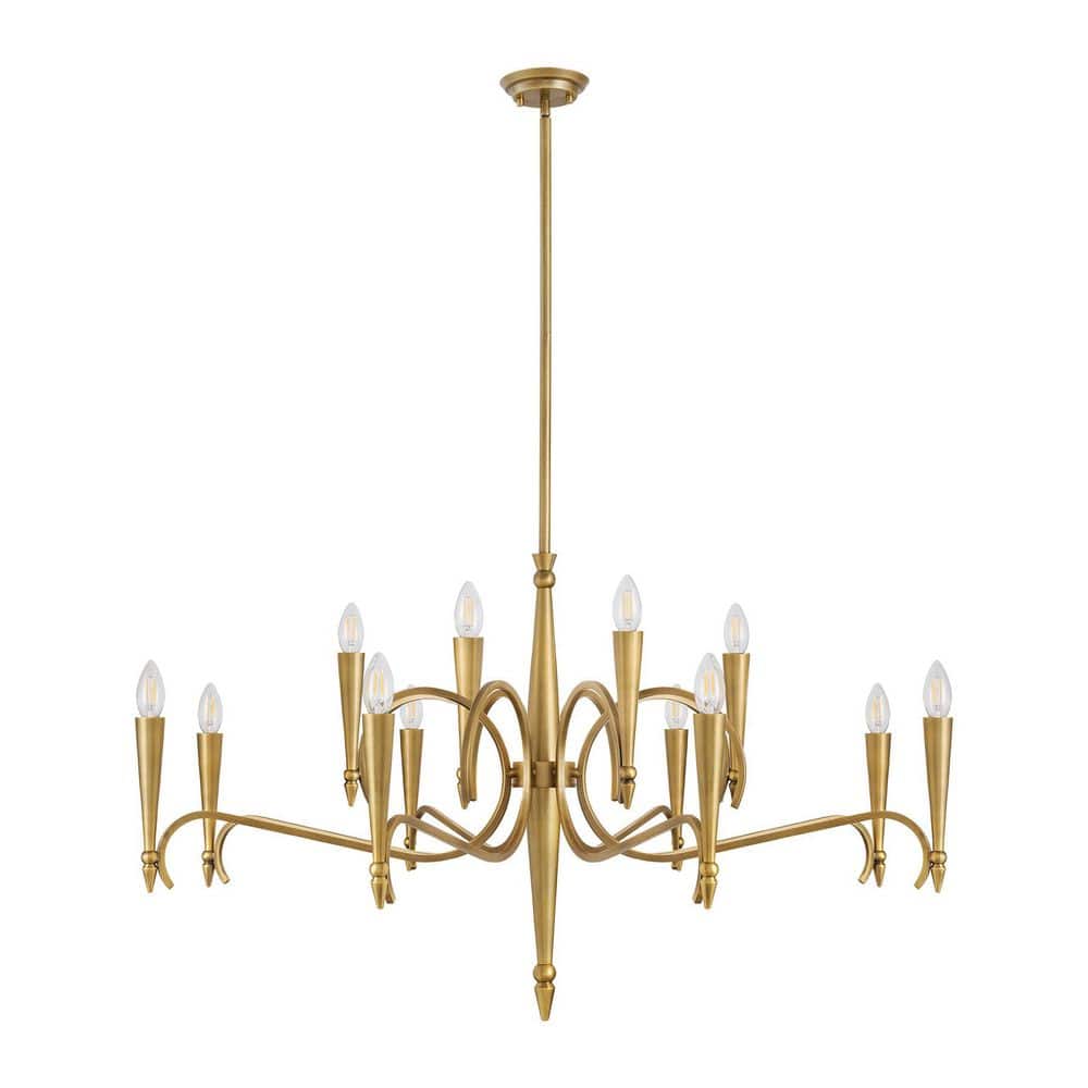 Savoy House Tremont 12-Light Riviera Brass Traditional Chandelier