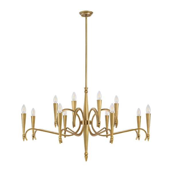 Tremont 12-Light Riviera Brass Traditional Chandelier