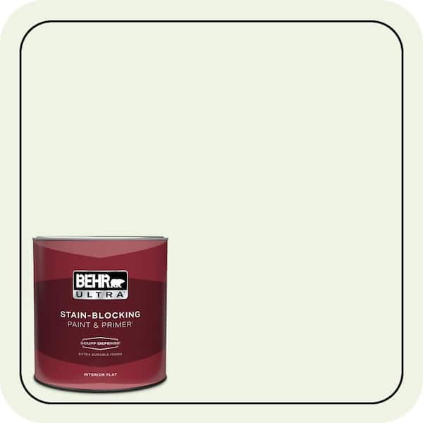 BEHR ULTRA 1 qt. #PPL-37 Aspen Whisper Extra Durable Flat Interior Paint & Primer