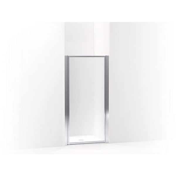 Sterling 34.2 in. W x 65 in. H Pivot Framed Shower Door in Silver with 1/8 in. Rain