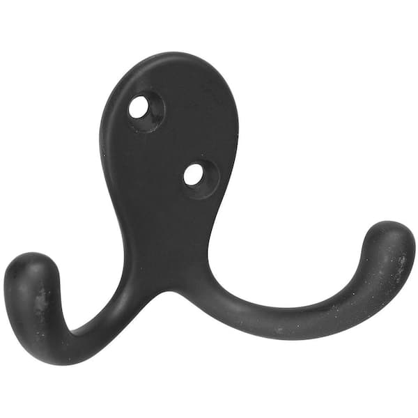 Stanley-National Hardware 3 in. Oil-Rubbed Bronze Basic Double Robe Hook