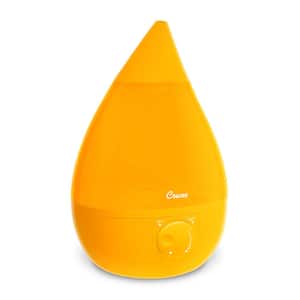 1 Gal. Drop Ultrasonic Cool Mist Humidifier for Medium to Large Rooms up to 500 sq. ft. - Orange