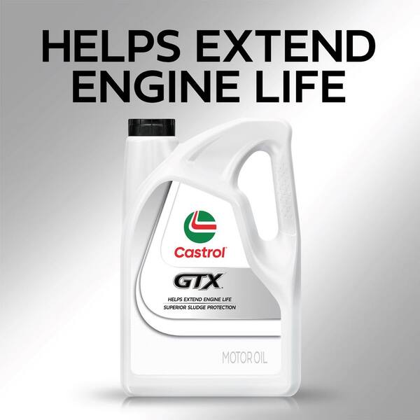 CASTROL GTX 5W-30 Synthetic Blend Engine Oil, 1 qt. 15A66C - The