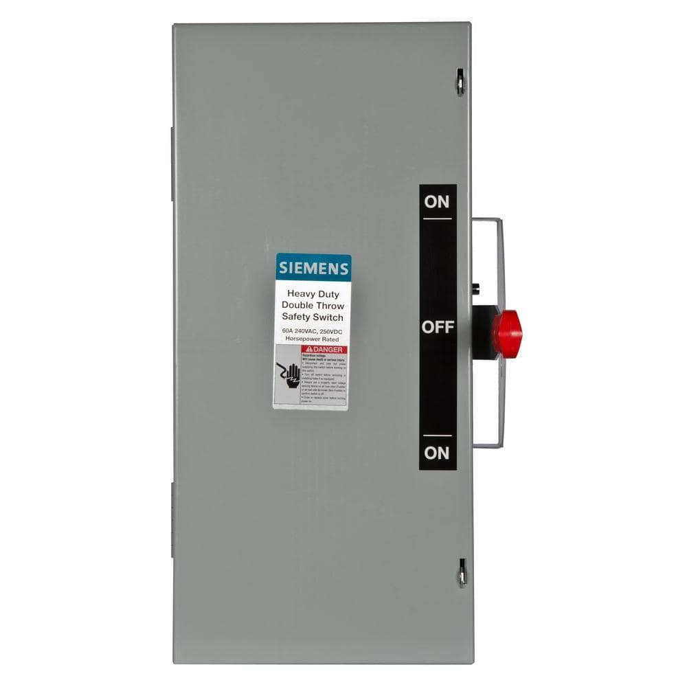 UPC 783643454149 product image for Double Throw 60 Amp 240-Volt 3-Pole Indoor Non-Fusible Safety Switch | upcitemdb.com