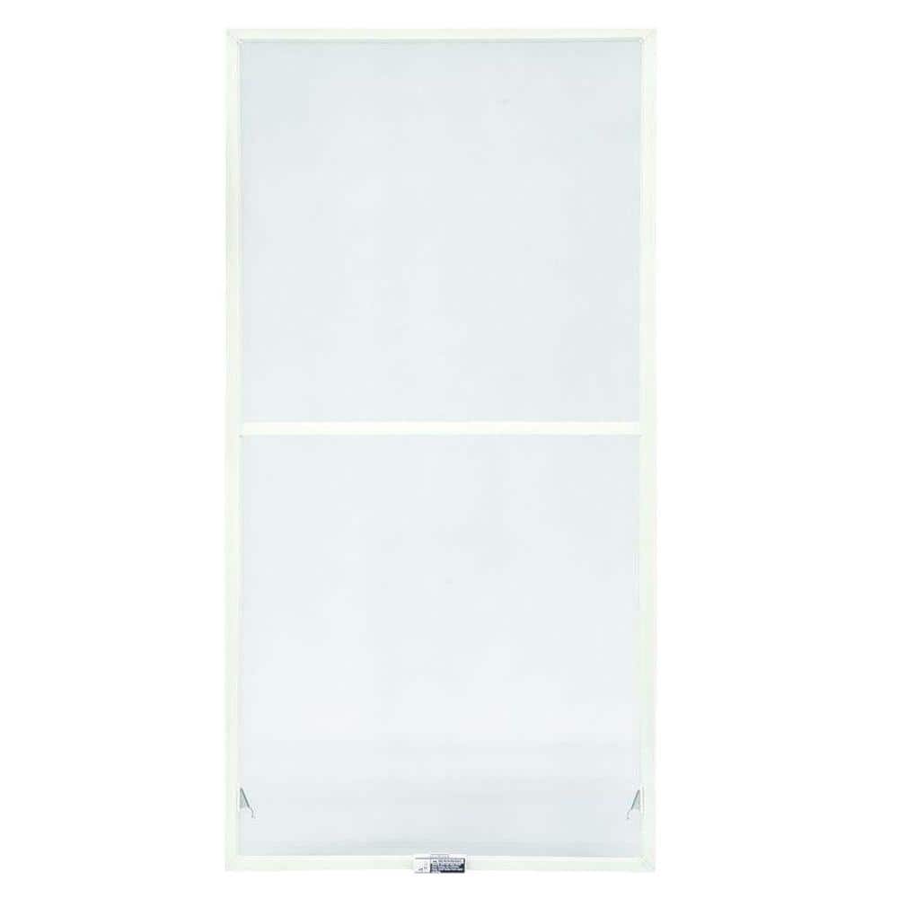 43-7/8 in. x 34-27/32 in. 200 and 400 Series White Aluminum Double-Hung Tru