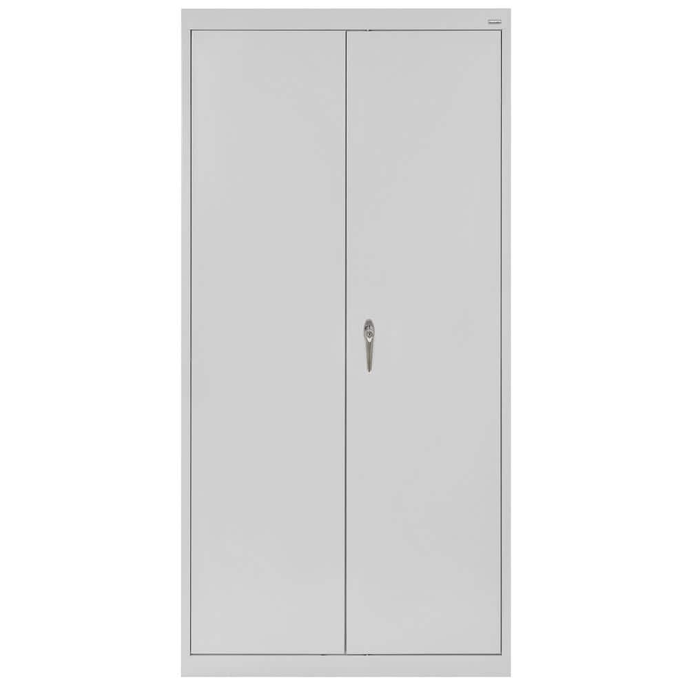 Sandusky Classic Series Steel Combination Cabinet with Adjustable Shelves in Dove Gray (72 in. H x 36 in. W x 18 in. D) -  CAC1361872-05