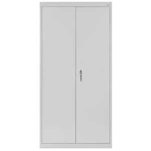 Classic Series Steel Combination Cabinet with Adjustable Shelves in Dove Gray (72 in. H x 36 in. W x 18 in. D)