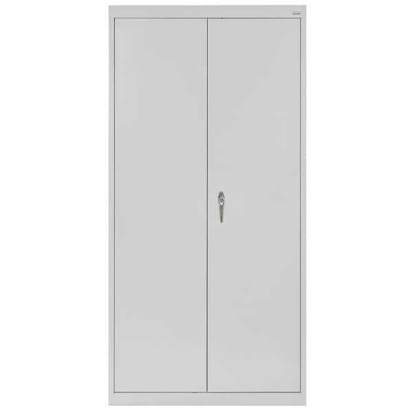 Sandusky Classic Series Steel Combination Cabinet with Adjustable Shelves in Dove Gray (72 in. H x 36 in. W x 18 in. D)