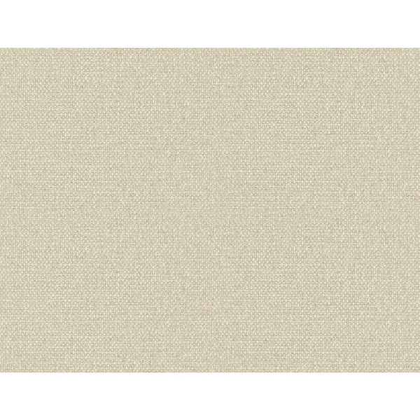Seabrook Designs 60.75 sq. ft. Light Khaki Westbrook Faux Grasscloth Unpasted Embossed Vinyl Wallpaper Roll