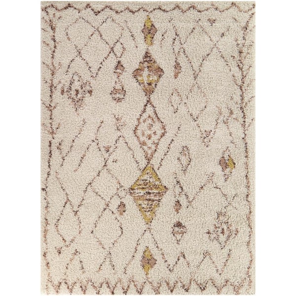Hamit Cream 8 ft. x 10 ft. Moroccan Area Rug