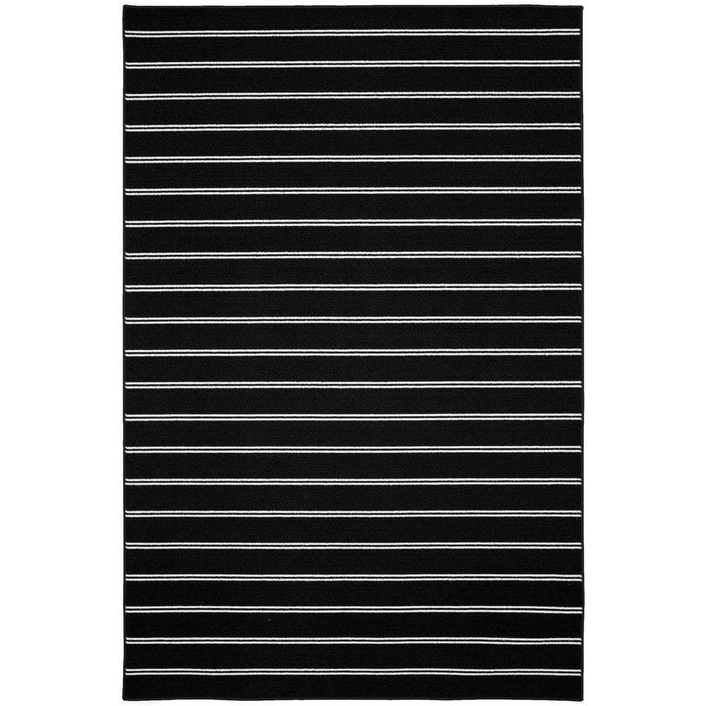 Avery Black 5 ft. x 7 ft. Area Rug price history on PriceWatchPro