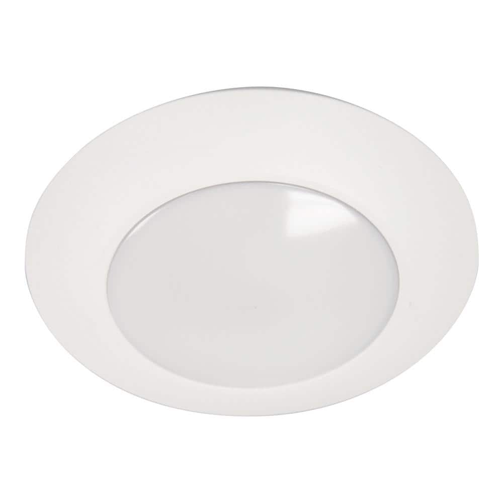 6-Inch White Aluminum LED Retrofit Downlight Pack of 6