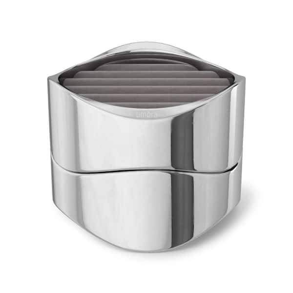 Umbra Wavy Jewelry Organizer 4 x 4 x 3.25 in. Chrome