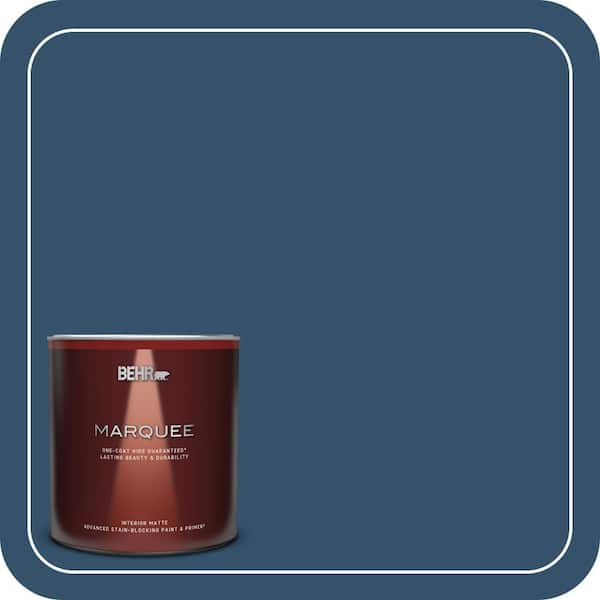 BEHR MARQUEE 1 qt. #MQ5-58 Velvet Rope One-Coat Hide Matte Interior Paint & Primer