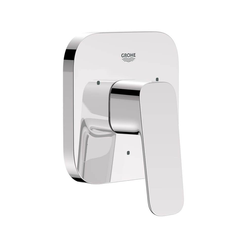 GROHE Cubeo 1-Handle Wall Mount Tub & Shower Trim in Starlight Chrome ...
