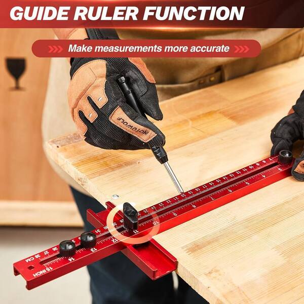 Saker 4 in. 1-Router Milling Groove Bracket, Cabinet Hardware Jig