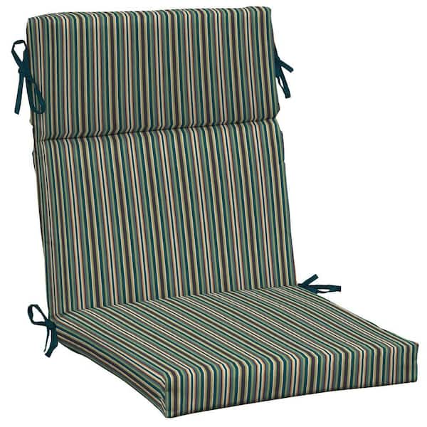 Arden Devon Stripe Lotus High Back Outdoor Chair Cushion-DISCONTINUED
