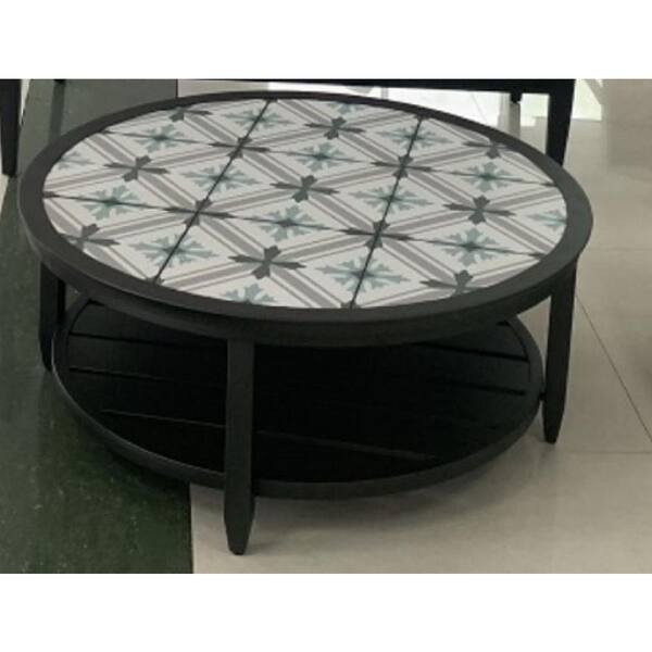 Hampton Bay Ellington Round Steel Outdoor Coffee Table