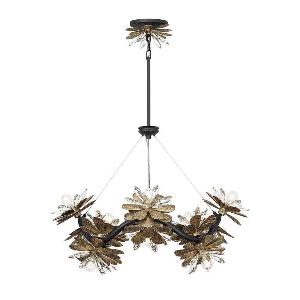 Giselle 16-Light Delphine Crystal and Metal Chandelier